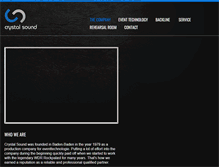 Tablet Screenshot of crystal-sound.de